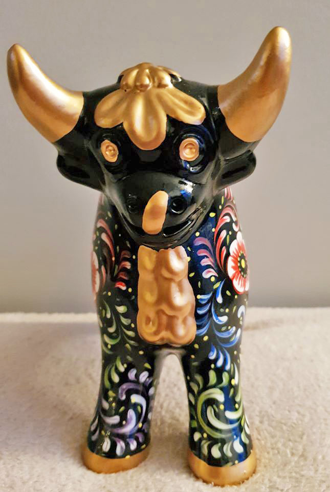 Torito de Pucara Negro ( tamaño grande )