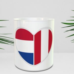 Taza corazón Perú-Holanda